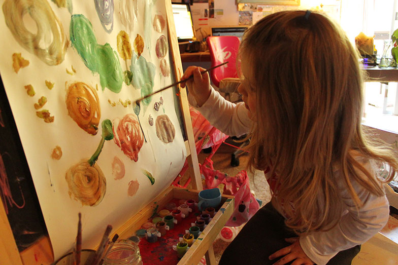 Create a digital art portfolio for your child