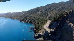 aerial view lake tahoe