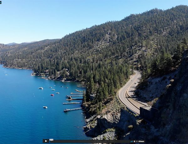 aerial view lake tahoe